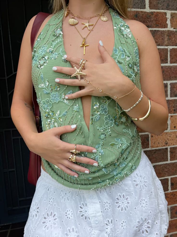 KYNSKIN™ - Paris Cowl Neck Halter Top