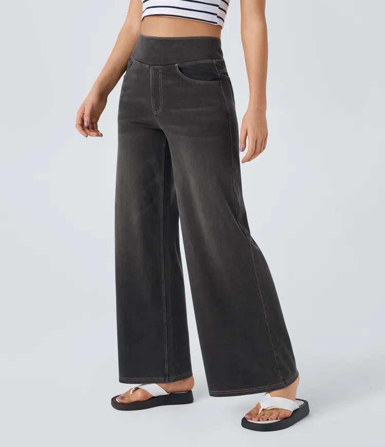 KYNSKIN™ - Solène Relaxed Fit Wide-Leg Jeans