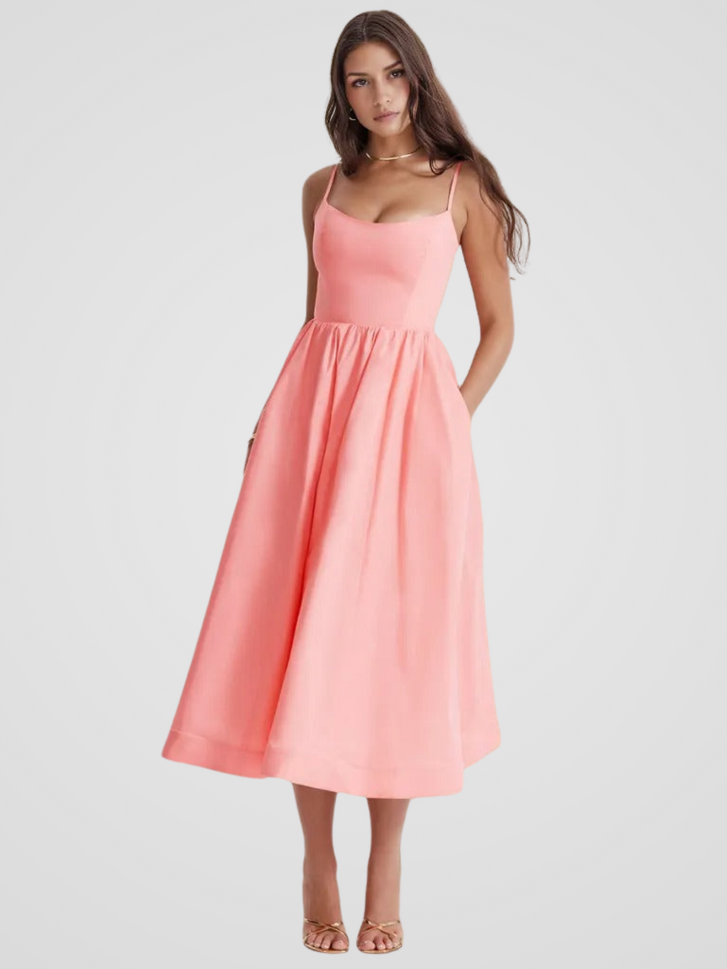 KYNSKIN™ - Elara Bloom Midi Dress