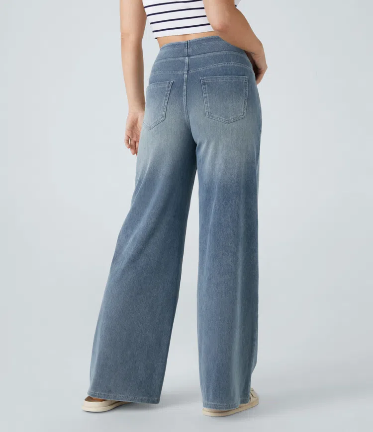 KYNSKIN™ - Solène Relaxed Fit Wide-Leg Jeans