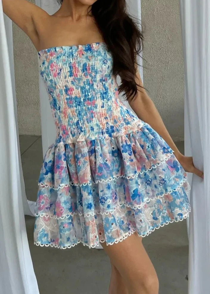 KYNSKIN™ - Kaylee Strapless Floral Dress