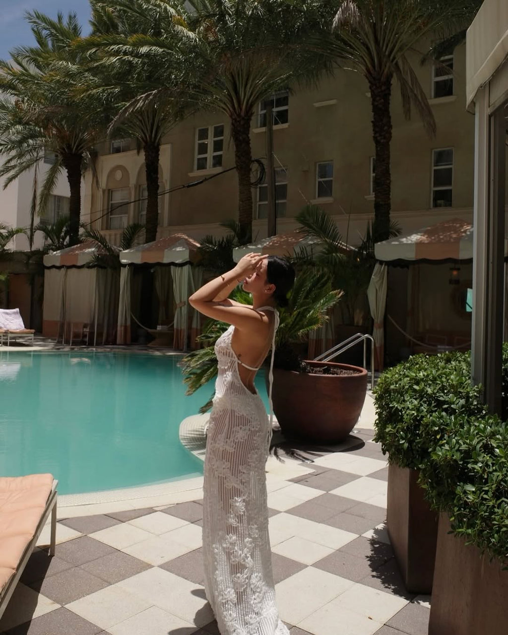 KYNSKIN™ - Arlette Hanging Neck Sleeveless Maxi Dress