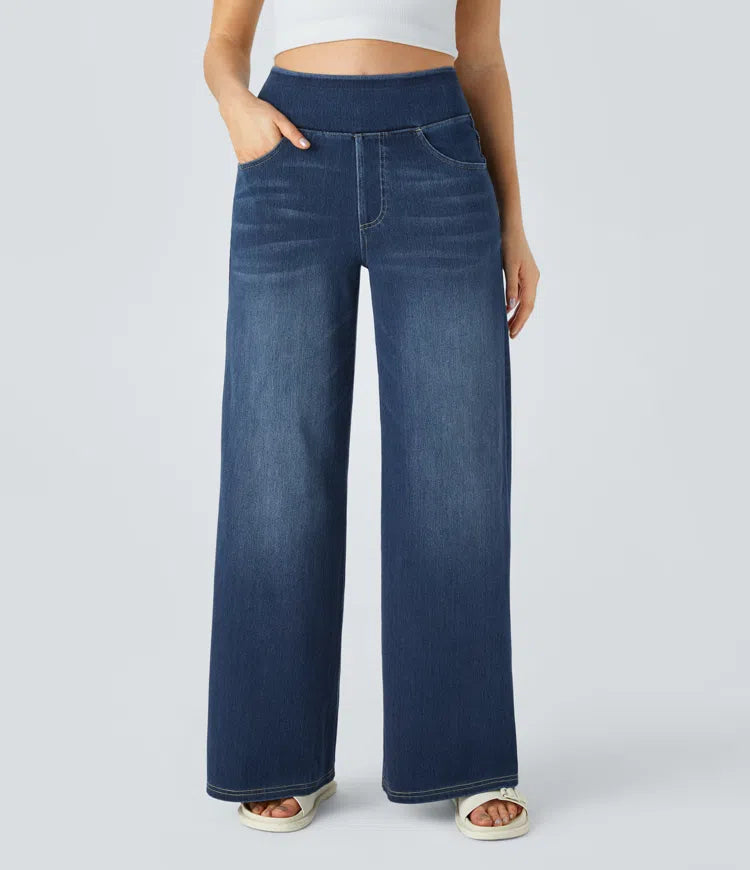 KYNSKIN™ - Solène Relaxed Fit Wide-Leg Jeans