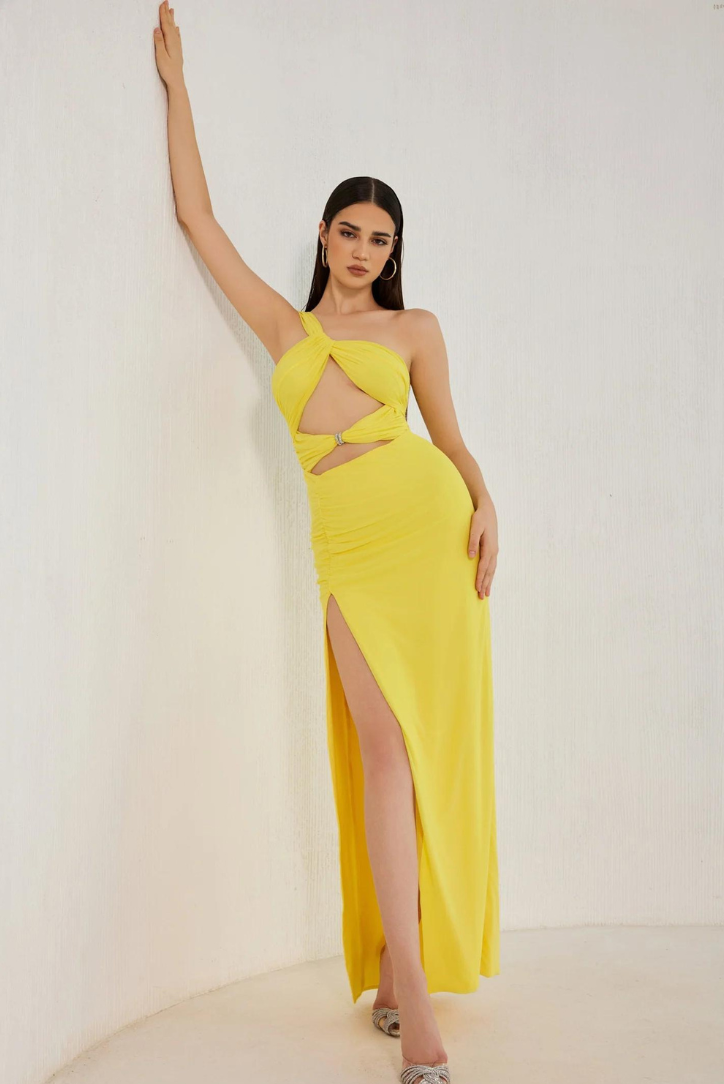 KYNSKIN™ - Lennox One Shoulder Maxi Dress