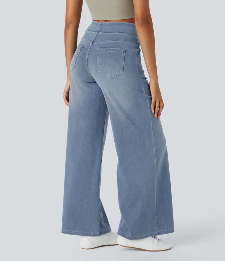 KYNSKIN™ - Solène Relaxed Fit Wide-Leg Jeans