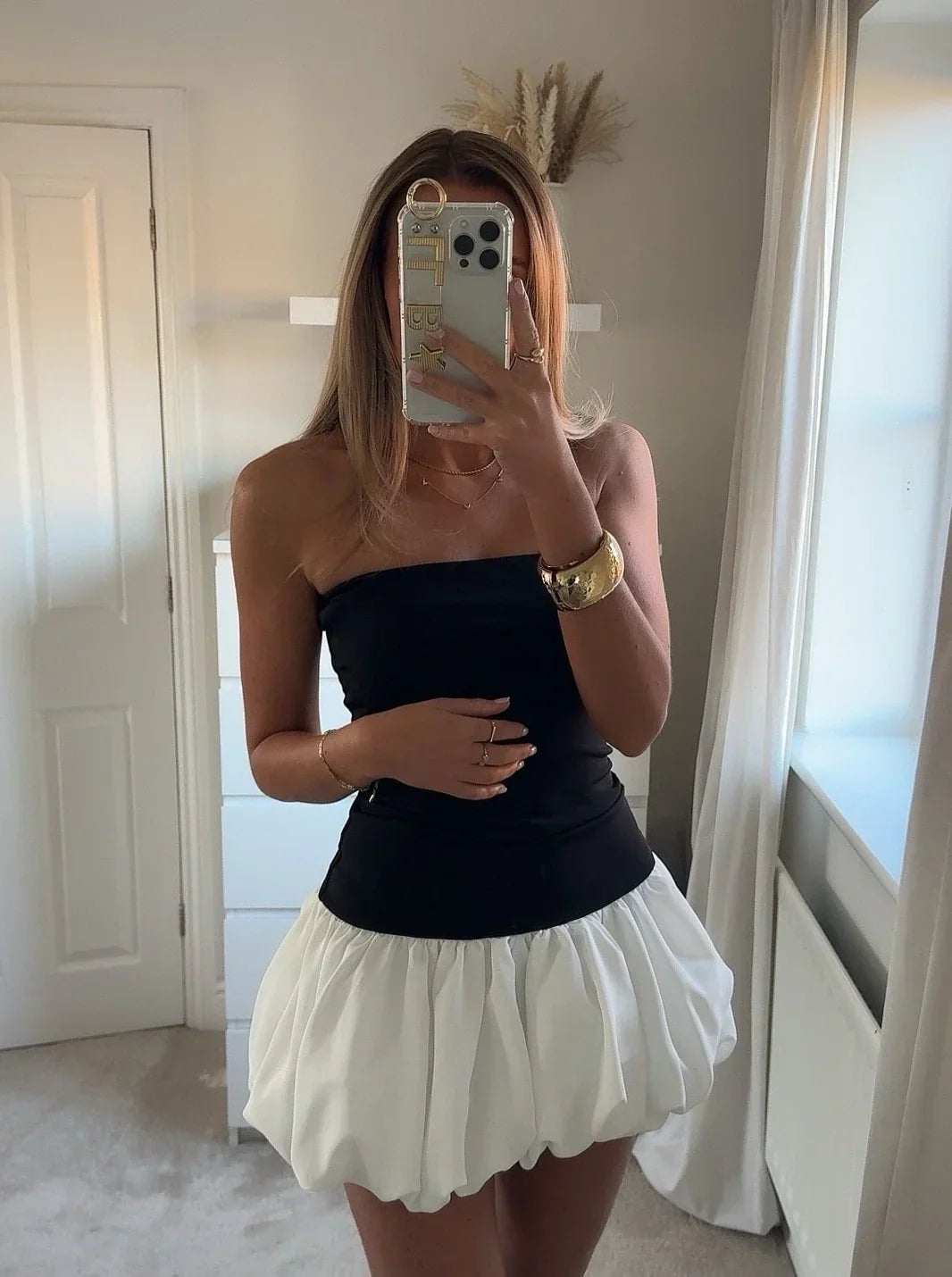 KYNSKIN™ - Danielle Bubble Hem Mini Dress