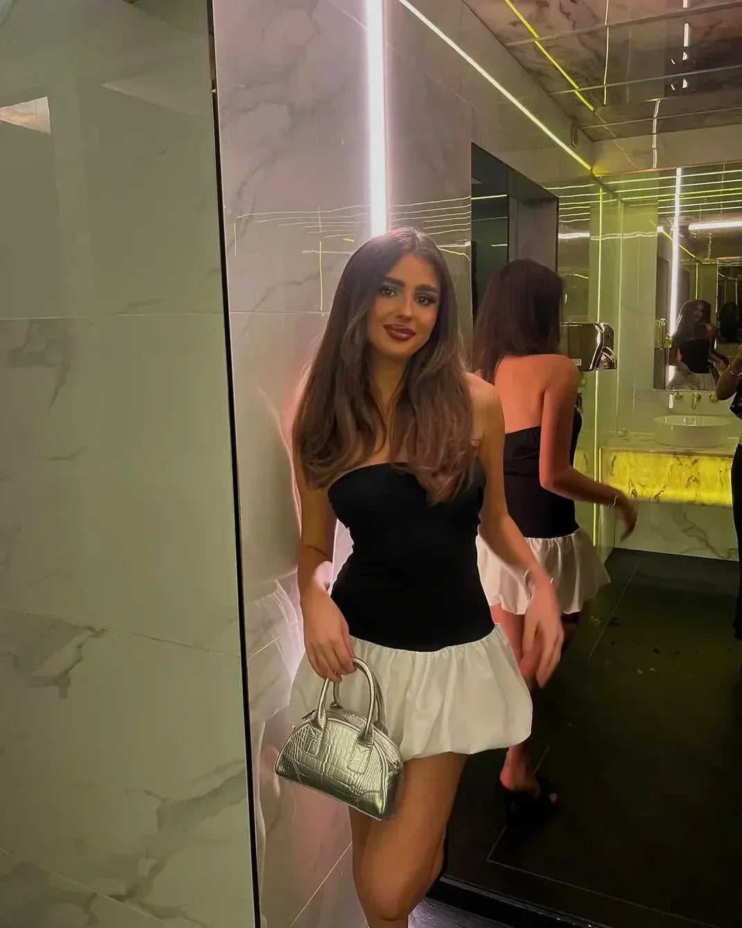 KYNSKIN™ - Danielle Bubble Hem Mini Dress