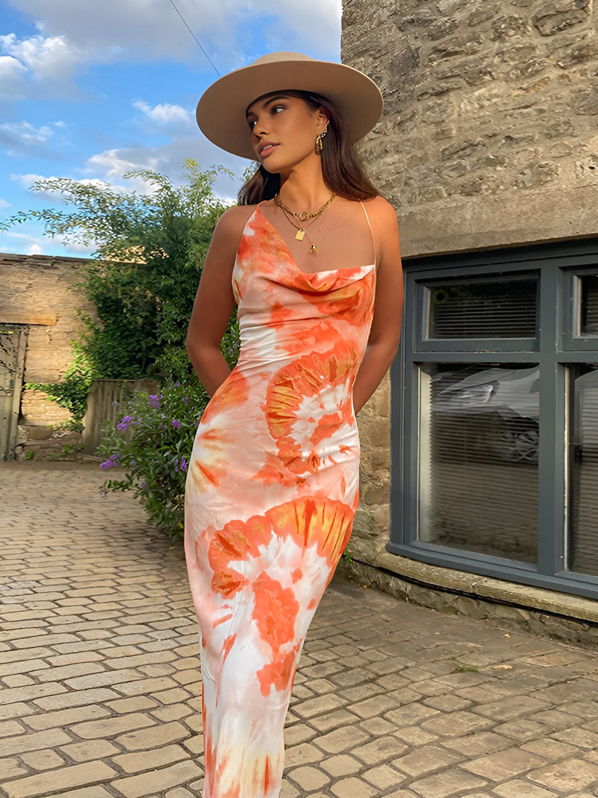 KYNSKIN™ - Galilea Tropical Floral Maxi Dress