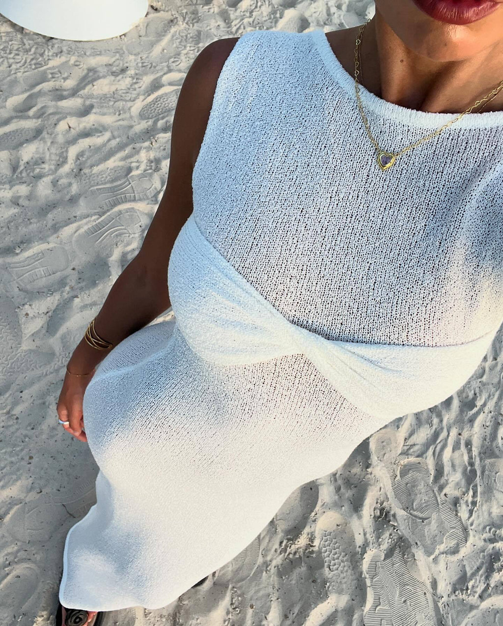 KYNSKIN™ - Mika Round Neck Knitted Maxi Dress