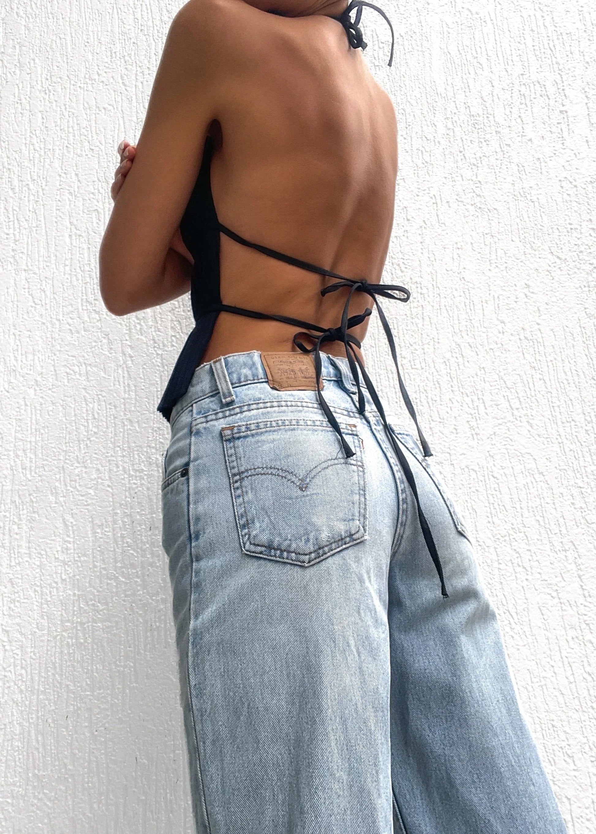 KYNSKIN™ - Lauren Backless Pleated Top