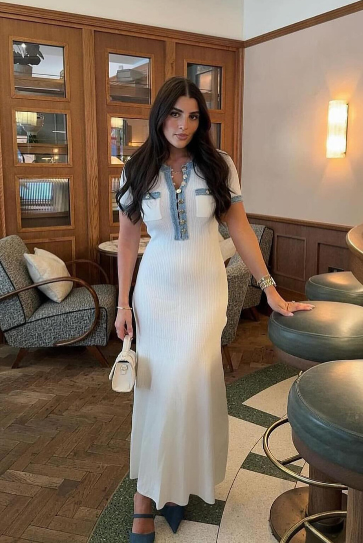 KYNSKIN™ - Jocelyn Buttoned Maxi Dress