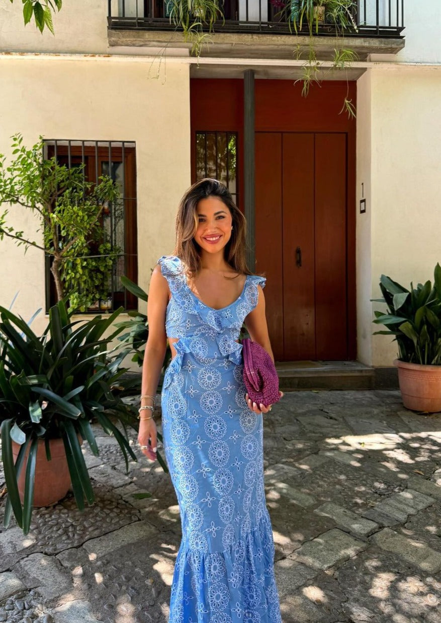 KYNSKIN™ - Camila Ruffled Maxi Dress