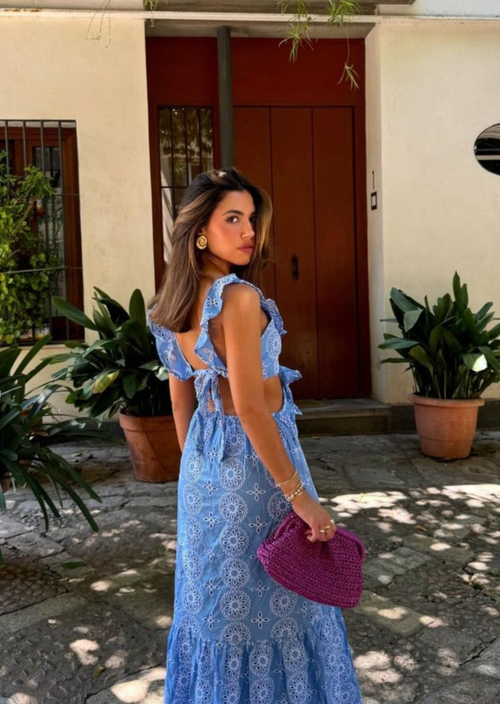 KYNSKIN™ - Camila Ruffled Maxi Dress