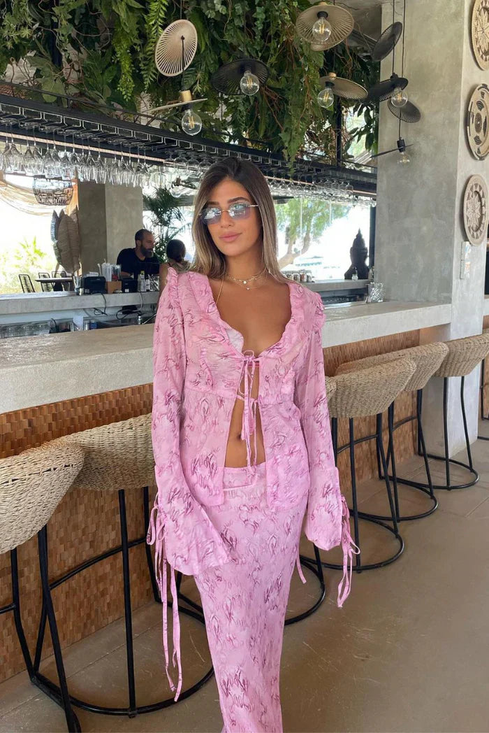 KYNSKIN™ - Annabelle Flowing Maxi Skirt Set
