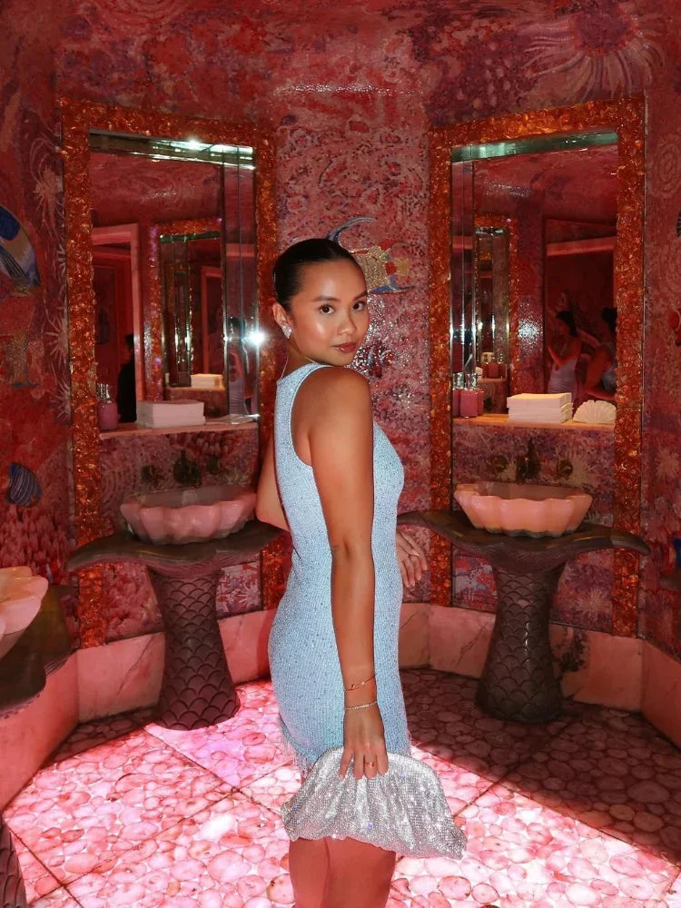 KYNSKIN™ - Eliza Sparkly Mini Dress