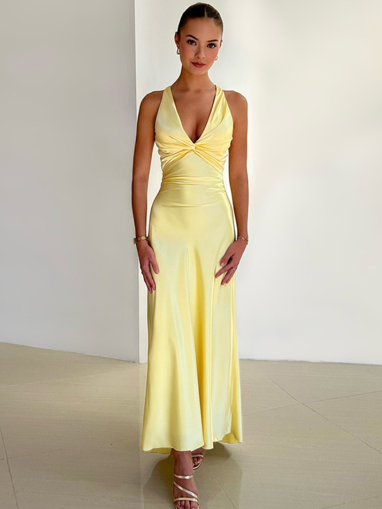 KYNSKIN™ - Yellow Dream Maxi Dress