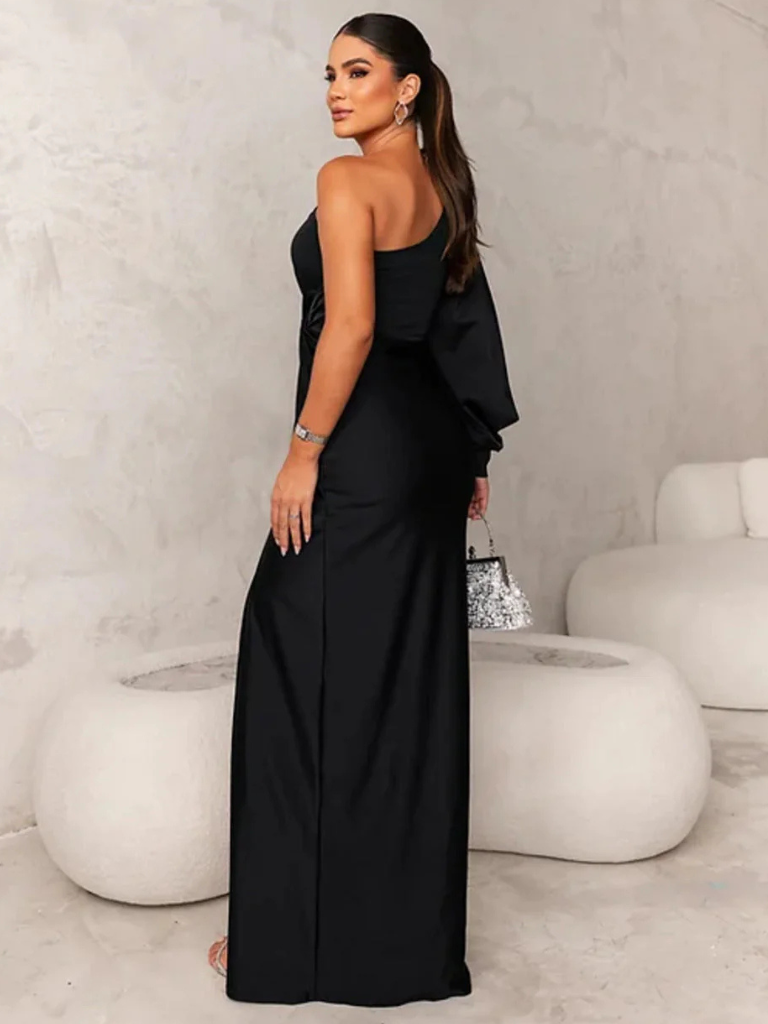 KYNSKIN™ - Anna Satin Maxi Dress