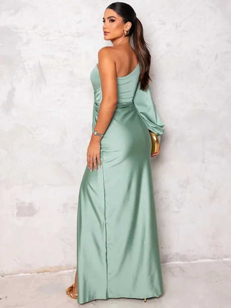 KYNSKIN™ - Anna Satin Maxi Dress
