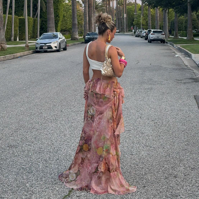 KYNSKIN™ - Alessia Floral Ruffled Skirt