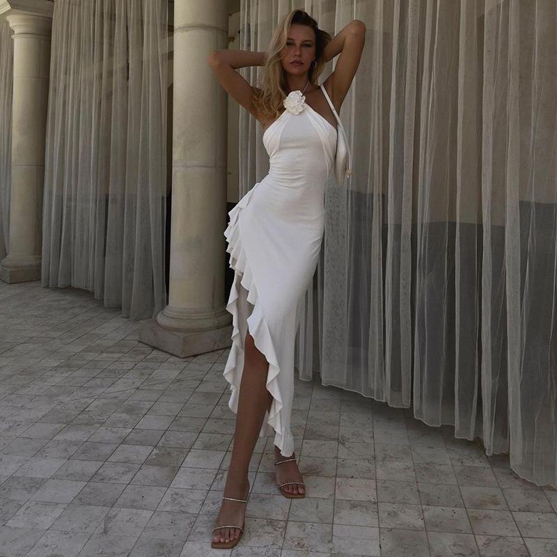 KYNSKIN™ - Juliana Slim Flower Slit Dress