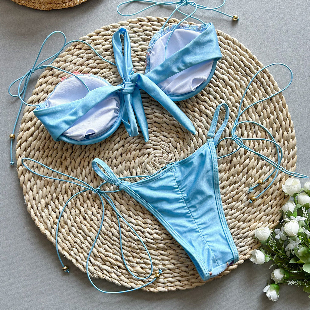 KYNSKIN™ - Novalee Embroidery Split Swimsuit