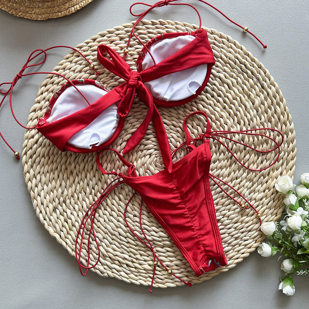KYNSKIN™ - Novalee Embroidery Split Swimsuit