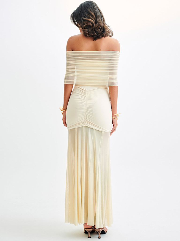 KYNSKIN™ - Elegant Off-Shoulder Maxi Dress