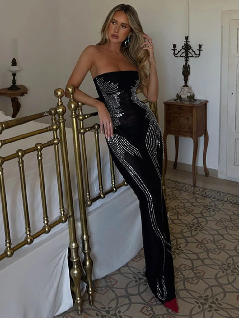 KYNSKIN™ - Diamond Goddess Maxi Dress