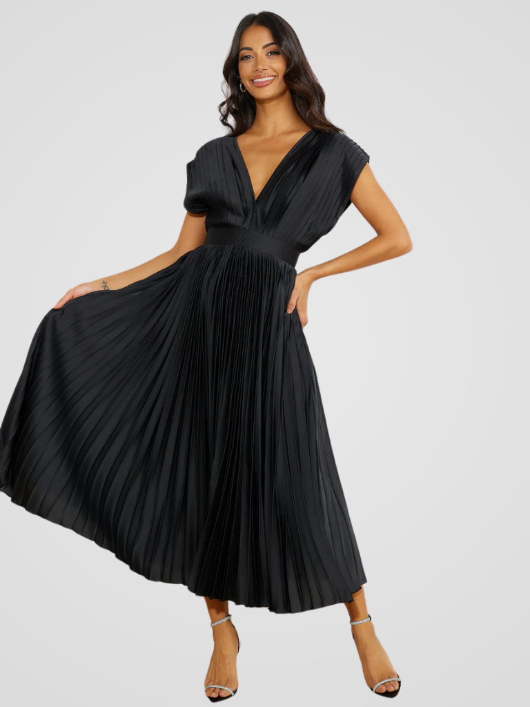 KYNSKIN™ - Amaya Pleated Midi Dress