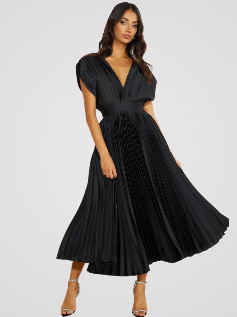 KYNSKIN™ - Amaya Pleated Midi Dress