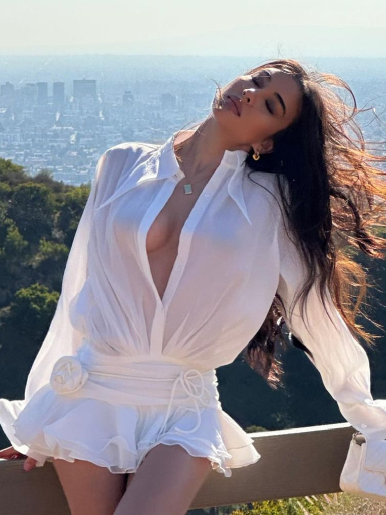 KYNSKIN™ - White Bloom Ruffle Mini Dress