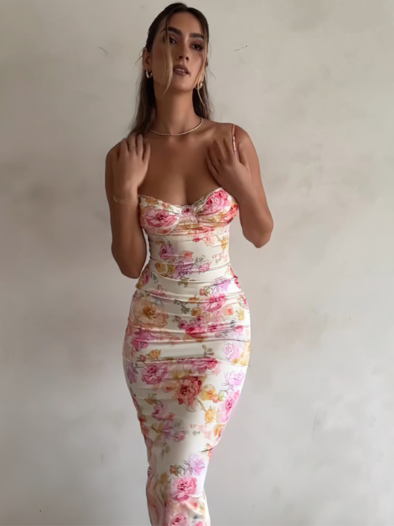 KYNSKIN™ - Fleur de Minuit Maxi Dress