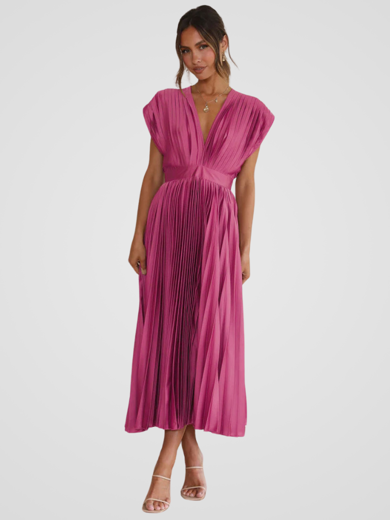 KYNSKIN™ - Amaya Pleated Midi Dress