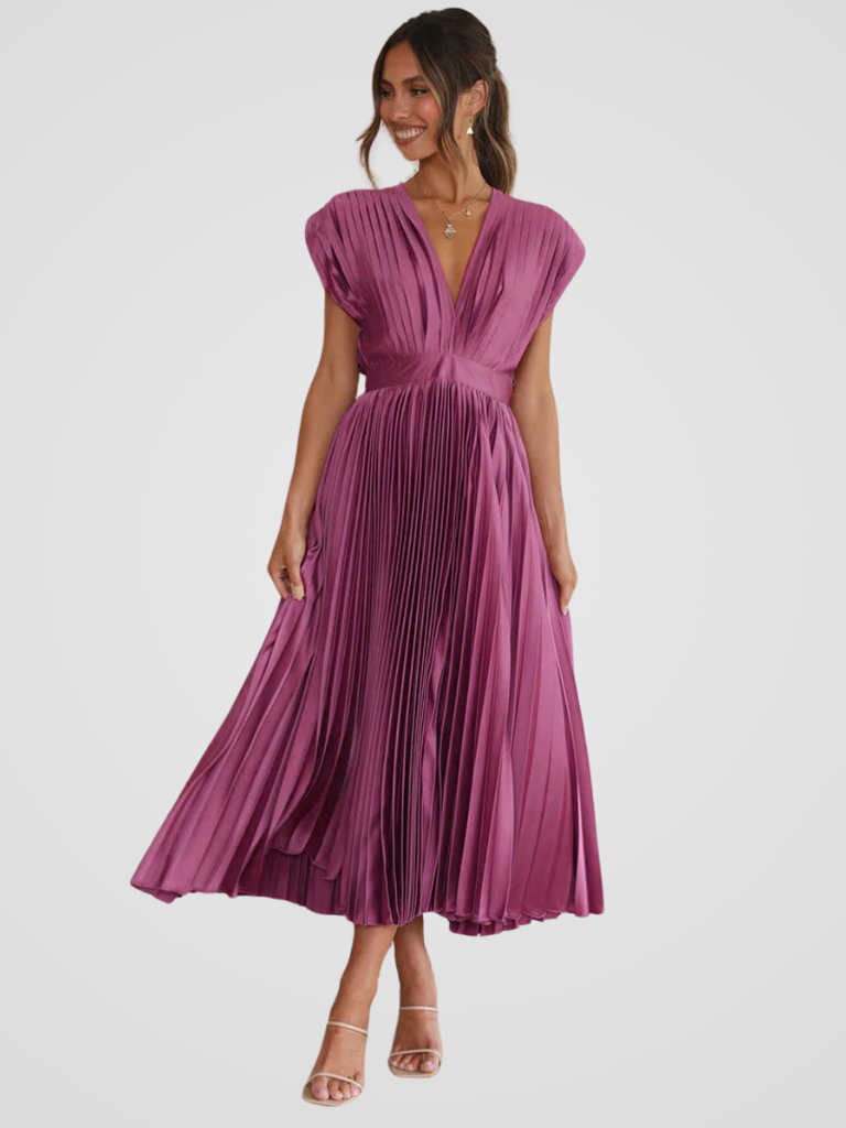 KYNSKIN™ - Amaya Pleated Midi Dress