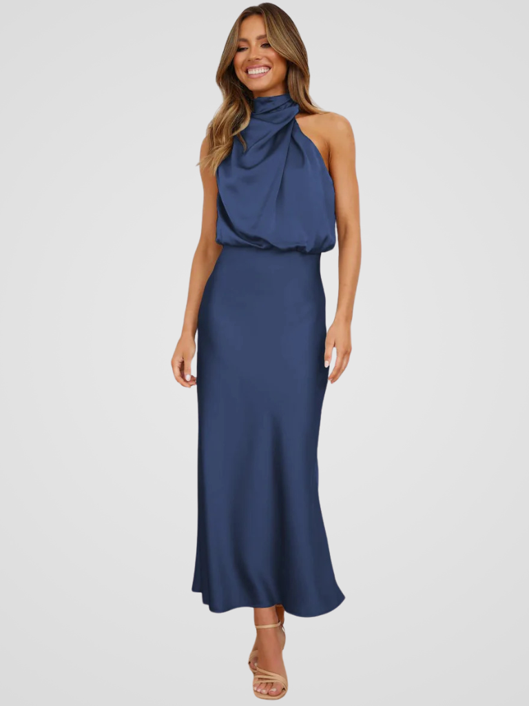 KYNSKIN™ - Aura Drape Midi Dress