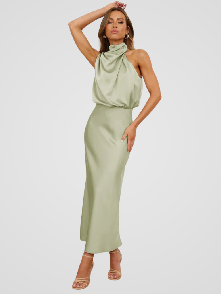 KYNSKIN™ - Aura Drape Midi Dress
