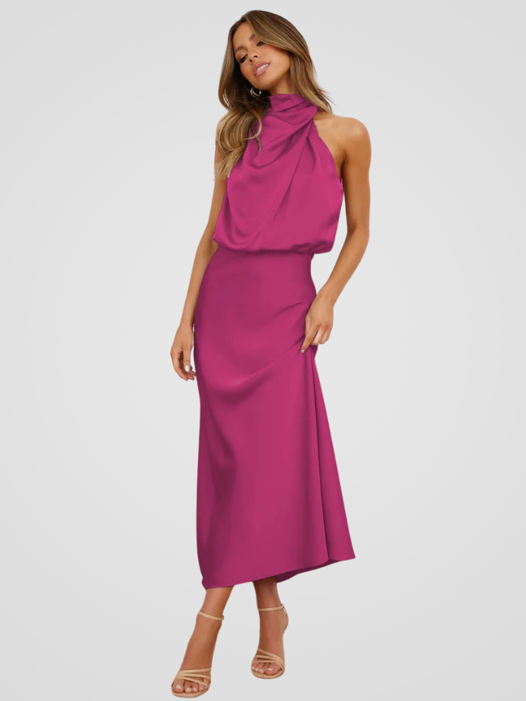 KYNSKIN™ - Aura Drape Midi Dress