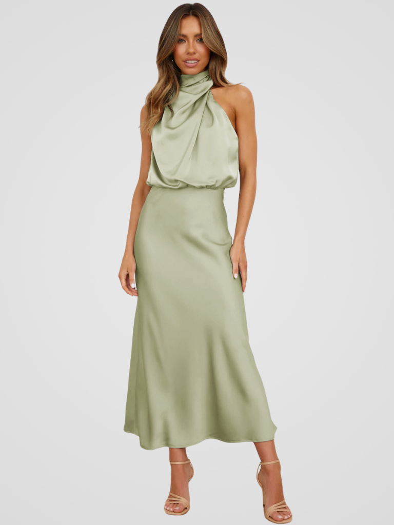 KYNSKIN™ - Aura Drape Midi Dress