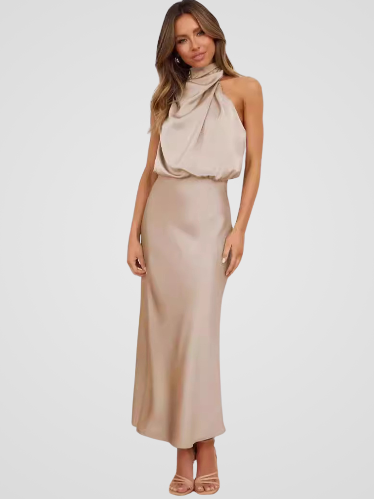 KYNSKIN™ - Aura Drape Midi Dress