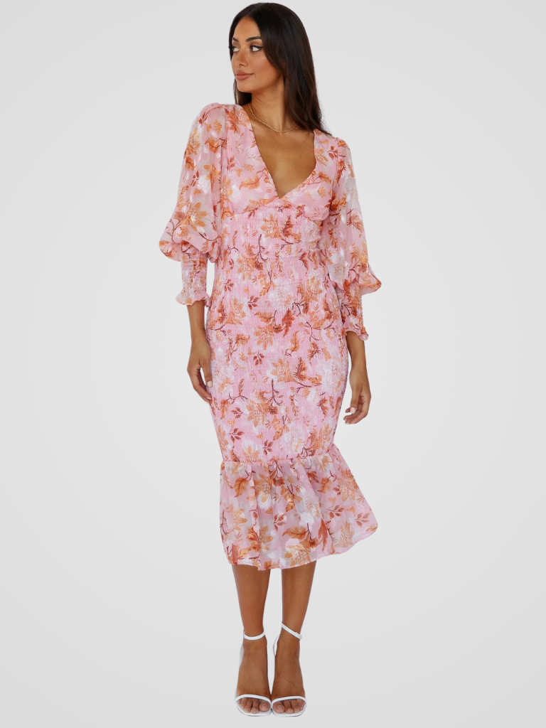 KYNSKIN™ - Garden Poetry Midi Dress