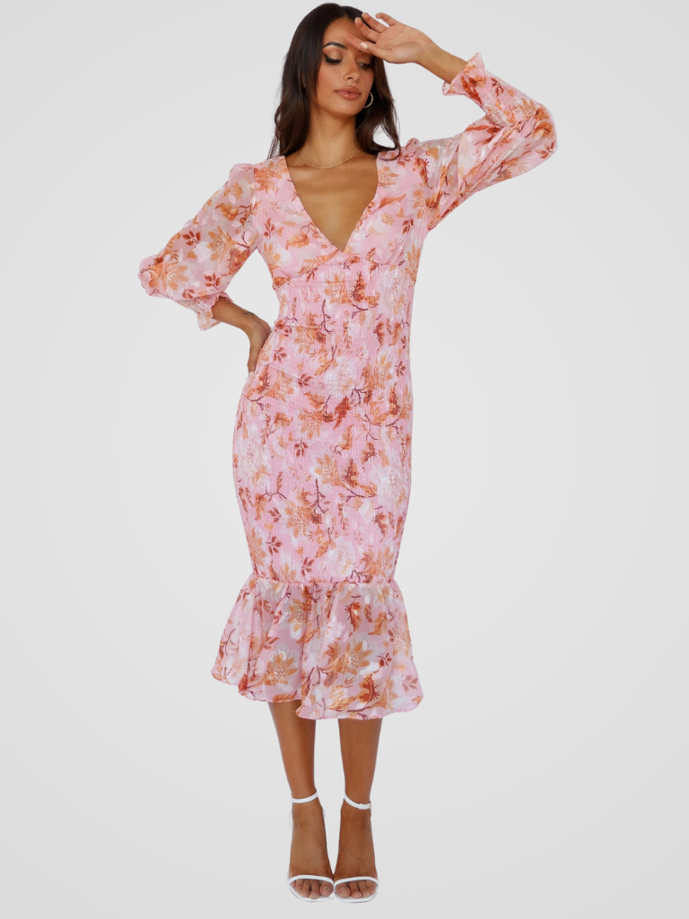KYNSKIN™ - Garden Poetry Midi Dress