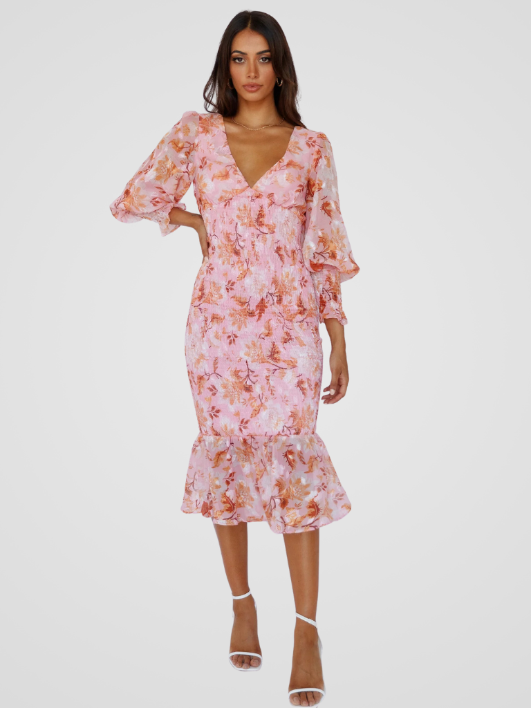 KYNSKIN™ - Garden Poetry Midi Dress