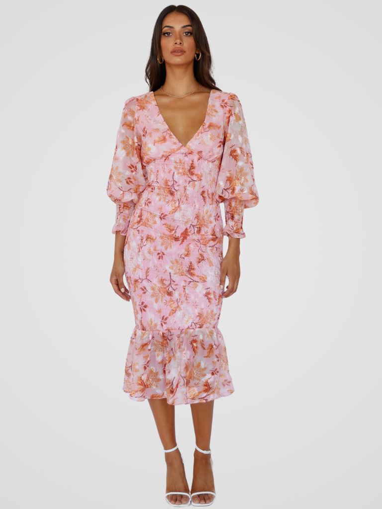 KYNSKIN™ - Garden Poetry Midi Dress