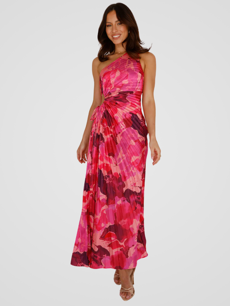 KYNSKIN™ - Aurora One Shoulder Pleated Dress