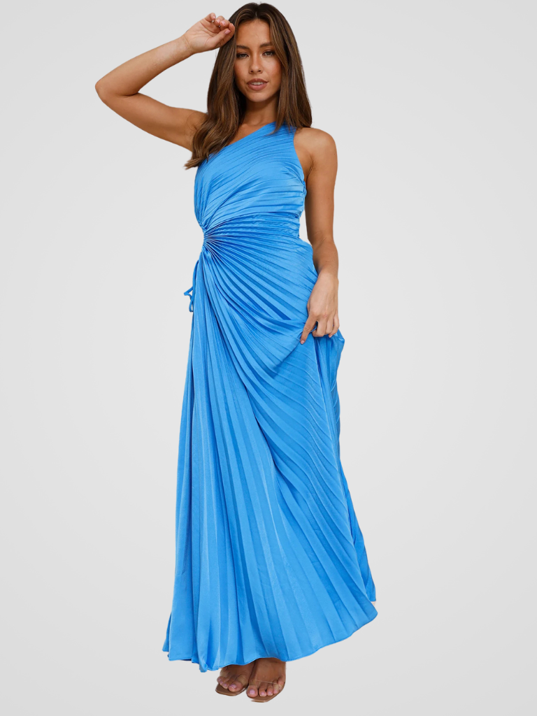 KYNSKIN™ - Aurora One Shoulder Pleated Dress