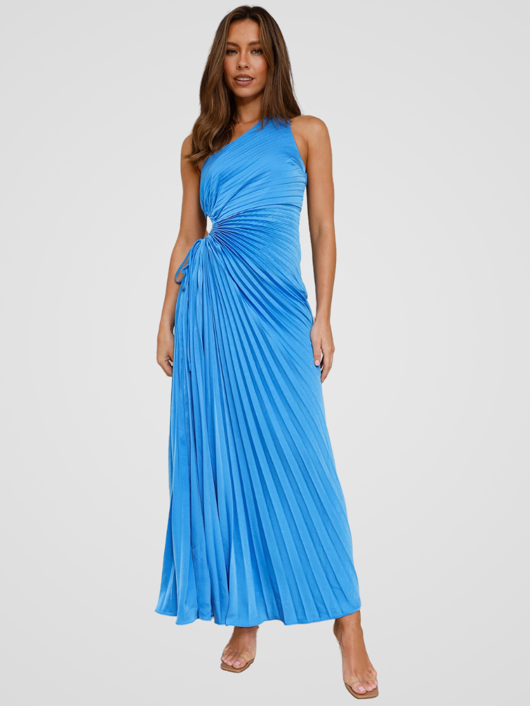 KYNSKIN™ - Aurora One Shoulder Pleated Dress
