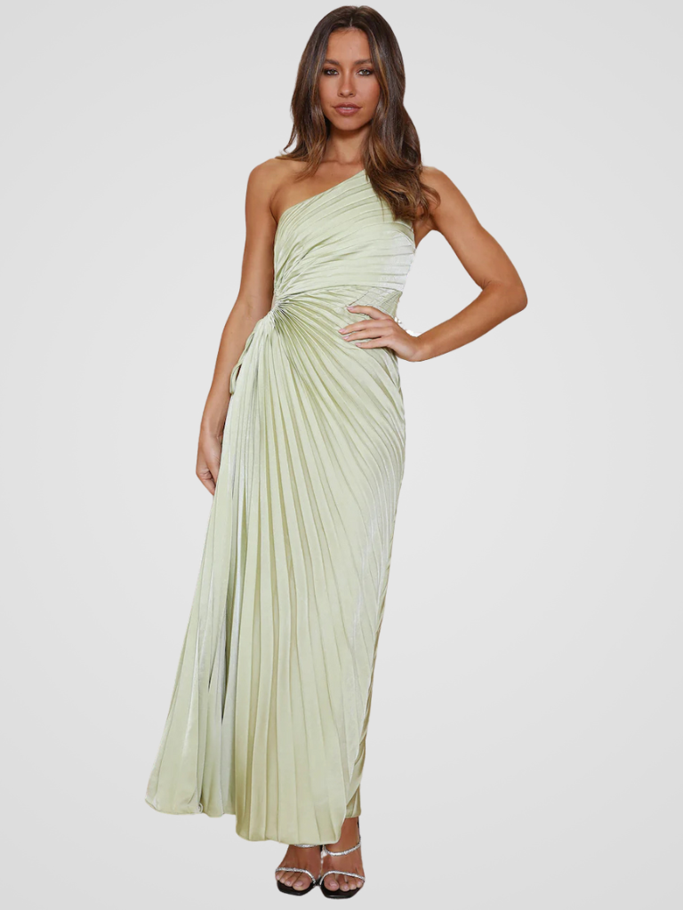 KYNSKIN™ - Aurora One Shoulder Pleated Dress