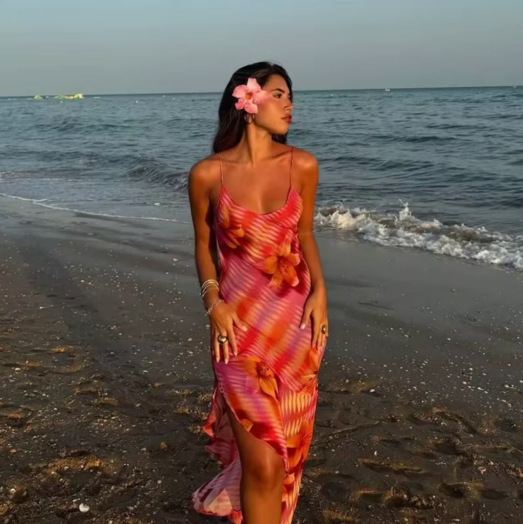 KYNSKIN™ - Dakota Vibrant Tropical Dress