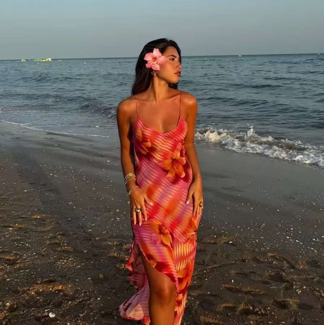 KYNSKIN™ - Dakota Vibrant Tropical Dress