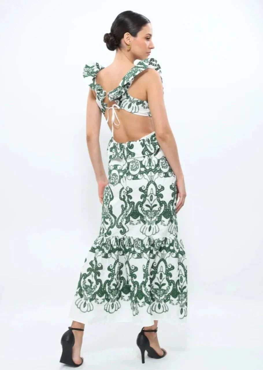 KYNSKIN™ - Haven Ruffled Maxi Dress